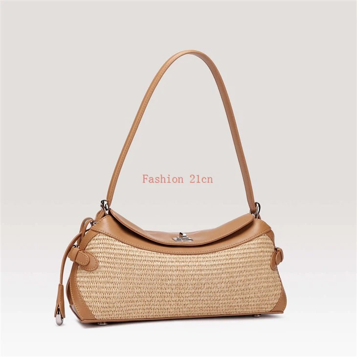Women's Casual Straw Woven Crossbody Bag Large Capacity factory